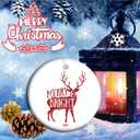2025 Christmas Ornament, Merry and Bright Ornament for Holiday, Stocking Stuffer Gift for Friends Family Babys Kids.