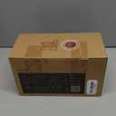 Gusto Nostro White Marble Wine Chiller for Glass and Stainless Steel Tumbler Set of 2 - Freezable Wine Glass Chiller Holder - Cool Set of Chillers and Stemless Metal Wine Tumblers for Home Bar (Black)