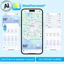 Sainlogic 14-in-1 WiFi Smart Weather Station with 24H/ 7Days Accurate Weather Forecast by Weatherseed® AI, 8.5" Large Display,UV,Sun Light,Rain Gauge,Wind Gauge,2-Year Data Storage & Export(Only 2.4G)