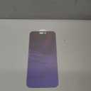 Uyiton Privacy Screen Protector for iPhone 14 Pro Max - Anti-Spy, Anti-Blue Light, HD Full Coverage Tempered Glass with Frame, Purple