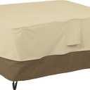 Classic Accessories Veranda Water-Resistant 40 Inch Rectangular Fire Pit Table Cover, Outdoor Firepit Cover