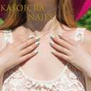 Medium Press on Nails Almond Fake Nails Heart with Glitter Design Red False Nails Acrylic Full Cover Artificial Nails Glossy Stick on Nail for Women Manicure Art 24Pcs