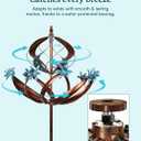 Wind Spinners Outdoor for Yard - Extra Large 86" H Metal Kinetic Yard Art, Wind Sculpture Spinner Garden Decor, Catches Every Breeze & Weather Resistant