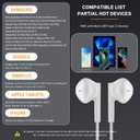 USB C Headphones Type C Earbuds for iPhone 17 Pro/ 17 Air 15/16 Pro/ 15 Pro Max,Microphone Noise Isolation Stereo Wired Earphones for Samsung Galaxy S26/S26+/S26 Ultra S25 S24 S23 S22 Pixel 9 8a