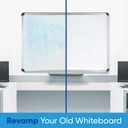 Whiteboard Sticker for Wall, 120" x 18" No Ghosting Peel and Stick Dry Erase White Board Roll, Stain-Proof Self-Adhesive Whiteboard Paper for Home, Office, Classroom