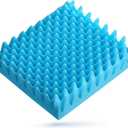 1 Pack Egg Crate Seat Cushion, Comfortable Foam Wheelchair Cushion for Pressure Relief, Office Chair Pad for Long Sitting, Relieve Back Foam Seat, Breathable Egg Carton Foam Pad for Recliner Car Seats