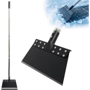 Ice Scraper for Driveway 65in Garden Flat Shovel Ice Chopper Heavy Duty Multi Weeding Shovel with 11in Spring Steel Blade Floor Scraper for Ice, Snow, Weed, Moss, Driveway, Lawn Edging