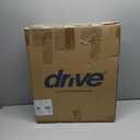 Drive Medical 2-in-1 Raised Toilet Seat with Removable Padded Arms - Elevated Bathroom Safety Support - Secure Locking Attachment - Easy Height Assistance - Durable Construction, Standard Toilets