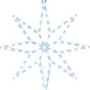 Alpine Corporation COR354WT 20" 8-Point Star LED with Multi-Function Controller, Lighted Holiday Christmas Decoration for Indoor and Outdoor Display, 19"L x 1"W x 20"H