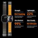 Magnetic Titanium Band Compatible with Apple Watch Ultra 3/2/1 Band 49mm Series 11 10 46mm 45mm 44mm 42mm SE 3/2/1 9 8 7 6 5 4,Luxury Silicone Dual-Layer Link For iwatch Men Women