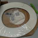 Bemis 500EC Durable Wood Toilet Seat with Easy Clean Hinges, Made in USA, Round, Biscuit
