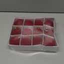 GLEAVI Velvet Christmas Tree Balls: 12pcs Plastic Flocked Balls Ornaments Red 2.36 Inch for Party Xmas Tree Hanging Decoration