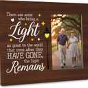 Gifts For Loss Of Mom Dad Grandma, In Loving Memory Picture Frame, There Are Some Who Bring A Light Memorial Frames Fits 4x6 Photo (Yellow)