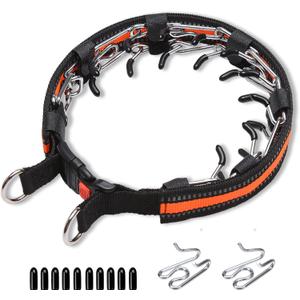 Collar de pas para perros, collar de pas para perro cubierto reflectante, collar de entrenamiento ajustable con hebilla de liberacin rpida para perros pequeos, medianos y grandes (tamao M)