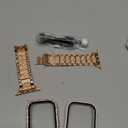 Mesime Compatible for Apple Watch Band with Screen Protector Case, Jewelry Replacement Bands 46mm 45mm 44mm 42mm 41mm 40 mm 38mm 2 Pack Protective Cover for iWatch Series 11/10/9/8/7/6/5/4/3/2/1/SE Women