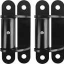 7" 2062P Heavy Duty Gate Hinges 1100lb Capacity - Bolt On/Weld On Carbon Steel Hinges for Driveway Gates, Fence & Barn Doors - Ball Bearing Design, Rust-Black Resistant Finish, 2 Pcs