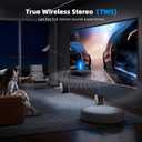 Karaoke Machine with 2 Wireless Microphones Portable Bluetooth Karaoke Machine for Adults Kids Autotune DSP Chip Karaoke Speaker with LED Lights Supports TWS TF Card USB AUX in