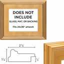 Creative Mark Plein Air Style Frame, Hand Leafed Gold, 24x36-2.75" Wide Moulding with 1/2" Rabbet Depth, Open Back W/O Glazing, Museum Quality, For Art Panels, Stretched Canvas, Pictures & More