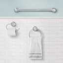 Moen Preston Collection Polished Chrome Bathroom Hand-Towel Ring, Wall Mounted Towel Holder, DN8486CH