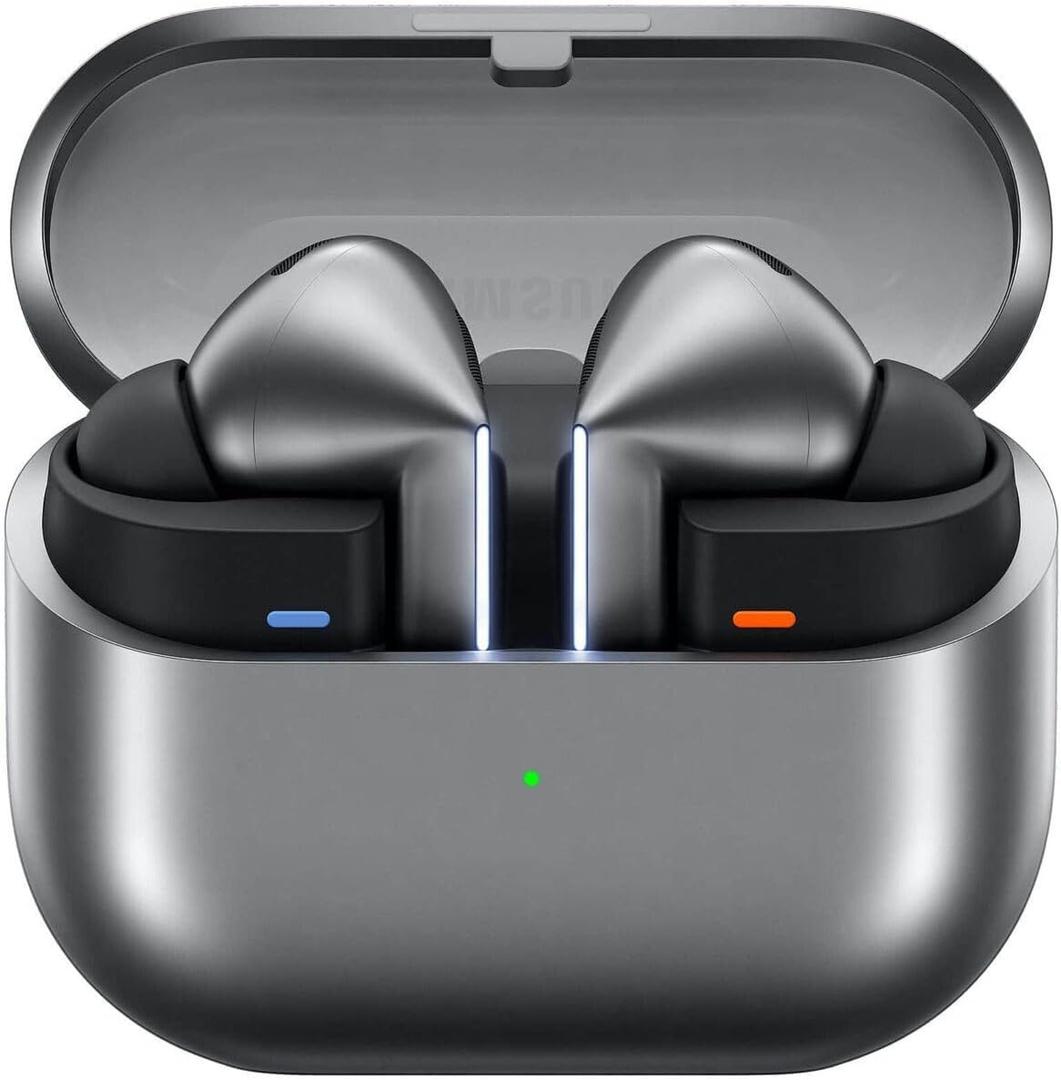 SAMSUNG Galaxy Buds3 Pro (2024, ANC) Water Resistant, AI Real-Time Language Interpreter, True Wireless Bluetooth 5.4 Earbuds, Hi-Fi, Noise Cancelling, Touch Control, International Model R630 (Silver)