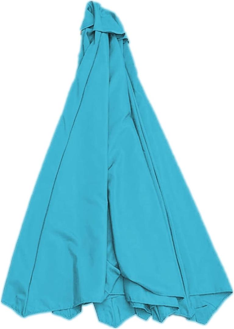 Replacement Canopy Top Cover for The Patio Umbrella Parasol Umbrella Replacement Cloth Anti-Ultraviolet 2m 2.7m 3.0m Replacement Cloth for Garden Umbrella/Sun Umbrella/Market Table Umbrella (Color : (Lake Blue)