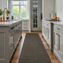Moynesa Easy Jute Rug Runners for Hallways 8ft - Black 2x8 Natural Fiber Runner Rugs for Bedroom Farmhouse Kitchen Runner Rug, Hand Woven Sisal Carpet Runner for Entryway Indoor Outdoor, Black 