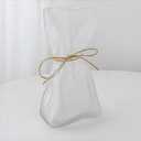 ASMEIR Glass vase Irregularly Folded Paper Glass vase Creative Exhibition Hall Home hydroponic Decoration (Color : Matte-L)