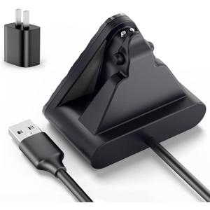 Charging Dock Compatible with Ray-Ban Meta Smart Glasses Wayfarer/Skyler,Potable Travel Charger with Adapter (Black)