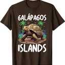 Retro Galapagos Tortoise Galapagos Islands Souvenir TShirt, M