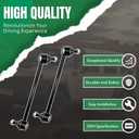 2PCS Front Stabilizer Sway Bar End Links Fit for Compatible with BMW 2004 2005 2006 2007 2008 2009 2010 X3 K750115 K750116