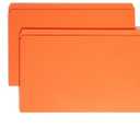 25 pack Smead File Folder, Reinforced Straight-Cut Tab, Legal Size, Orange
