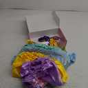 Princess Dress Up Clothes for Little Girl Role Play Costume Gift Set Princess Dress Up Toys for Toddler Girls (Purple)