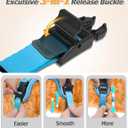 Halypet Cat Harness and Leash Set [MAX Safety 4th-Gen Upgrade] Escape Proof Adjustable Cat Leash Comfortable Soft Vest Easy to Wear Kitten Harness with Reflective Strip for Cats Walking, XS SkyBlue