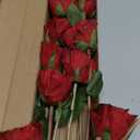 Hananona Artificial Roses Flowers for Flower Arrangement, 12 Pcs Silk Red Rose Bouquet for Home Decoration, Faux Roses for Parties and Wedding Decoration (Red, 12)