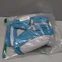 AOFITEE Fullbody Dog Coat Warm Fleece Dog Jacket, Windproof Dogs Winter Coat with Harness Built in, Reflective Turtleneck Dogs Snowsuit Puffer Jacket, Four Legged Snow Suit for Small Medium Large Pet (Turquoise)