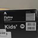 Burton Zipline BOA Kids Snowboard Boots Size 5 Gray/Neo-Mint