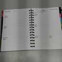 Daily Planner 2025-2026, 18 Month Planner with Tabs, July 2025 - December 2026 Weekly and Monthly Academic Year Calendar Spiral Time Management, 100GSM Thick Paper, Twin-Wire Binding, A5 Size, Black