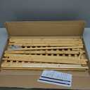 Kids Clothing Rack for Hanging Clothes,Small Toddler Clothes Racks Bamboo Wooden Garment Dress Up Storage Costume Rack with Shelves for Laundry Drying,Short,Mini,Floor Standing