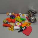 Pretend Play Accessories - 52pc Kids Kitchen Playset with Play Food, Stainless Steel Cookware, Toys Pots and Pans, Toddler Kitchen Set with Cuttable Toy Food - Boys and Girls Gift