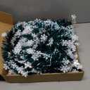 6FT Pop-up Christmas Tree-Collapsible Prelit Christmas Artifitial Snowflake Pencil Tree with 3D Star for Xmas Decor Holiday Party Decorations