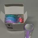 Jetec 25 Pcs Handheld Mirror with Handle, 3.94" L x 2.17" W, Small Portable Round Mirror Bulk for Kids Classroom Travel Makeup Camping Daily DIY Gifts Valentine's Day Easter Crafts(Blue Color Series)