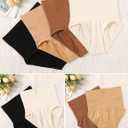 Avidlove Tummy Control Thong Shapewear for Women High Waist Shaping Underwear Seamless Body Shaper Panties (Brown, L)