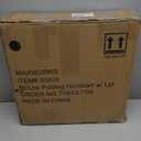 MaxWorks 50830 Collapsible Black Rolling Folding Dolly Cart for Teachers - Multi-Functional Teacher Dolly with Extra Storage, Durable Wheels, and Easy-to-Fold Design for Classroom, Office, Shopping