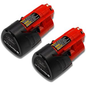 2-Pack 4.0Ah 12V Lithium-Ion Replacement Battery Compatible with Milwaukee Cordless Tools - Fits Models 48-11-2420 48-11-2440 48-11-2402 48-11-2411 48-11-2412 (Non-OEM)