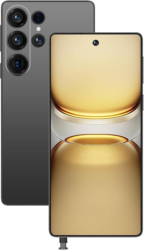 I26 Ultra 5G Unlocked Phone, 512GB+12GB Android 15 with Built in Pen Black 8000mAh Battery Cell Phone, 6.99" FHD+ Screen Android Smartphone with108MP Camera/Dual SIM/Fingerprin