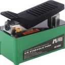 10,000 PSI Air Hydraulic Pump, 1.6L Reservoir, NPT 3/8" Oil Outlet, NPT 1/4" Inlet, Foot Pedal Operated, for Auto Body Frame Machines, Hydraulic Press, and Hole Punch, Green