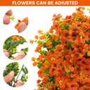 2 x 16 Bundles Artificial Mums for Outdoors Garden Home Decoration Fake Mums Decoration UV Resistant Lifelike Faux Silk Daisy for Outside Home Planter Front Porch Patio Thanksgiving Decor Thanksgiving