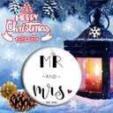 2 x 2025 Married Christmas Ornament, Our First Christmas as mr and mrs Ornament, Married Newlywed Wedding Keepsake, Bridal Shower Gifts (1)