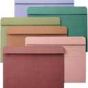 Mr. Pen- Paper Pocket File Folder, 6 Pack, Assorted Colors, Letter Size, File Jacket Flat Folder, for School, Office, Buisness Home