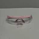 UKNOW Safety Goggles Over Glasses, Anti Fog Safety Glasses with Clear Wraparound Lens, ANSI Z87.1 Protective Eyewear (Pink)